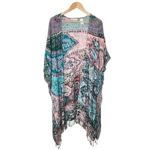 Soft Surroundings Woven Shawl Kimono